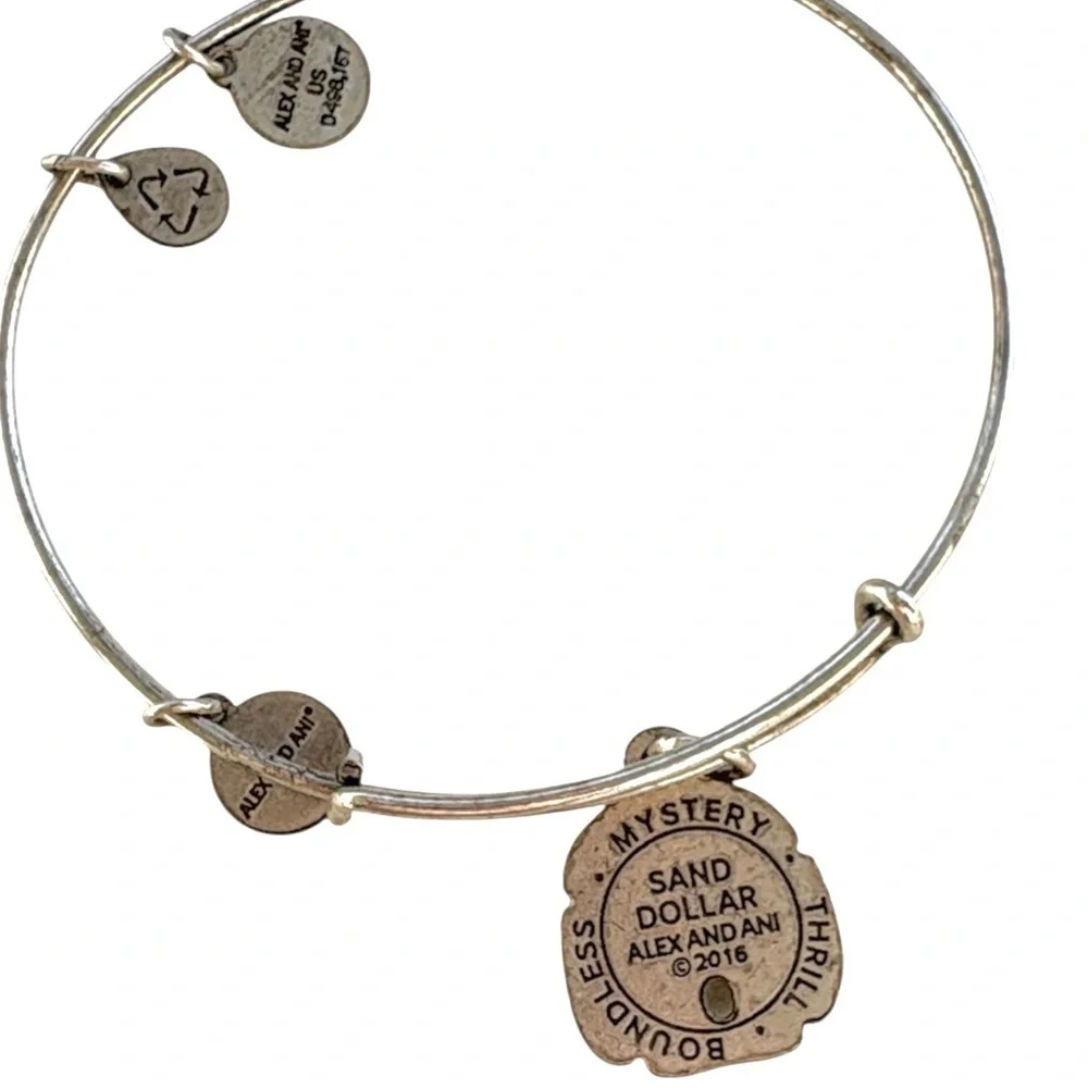 ALEX AND ANI Sand Dollar Bracelet Silver